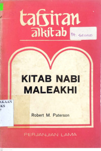 Image of Tafsiran Alkitab : Kitab Nabi Maleakhi